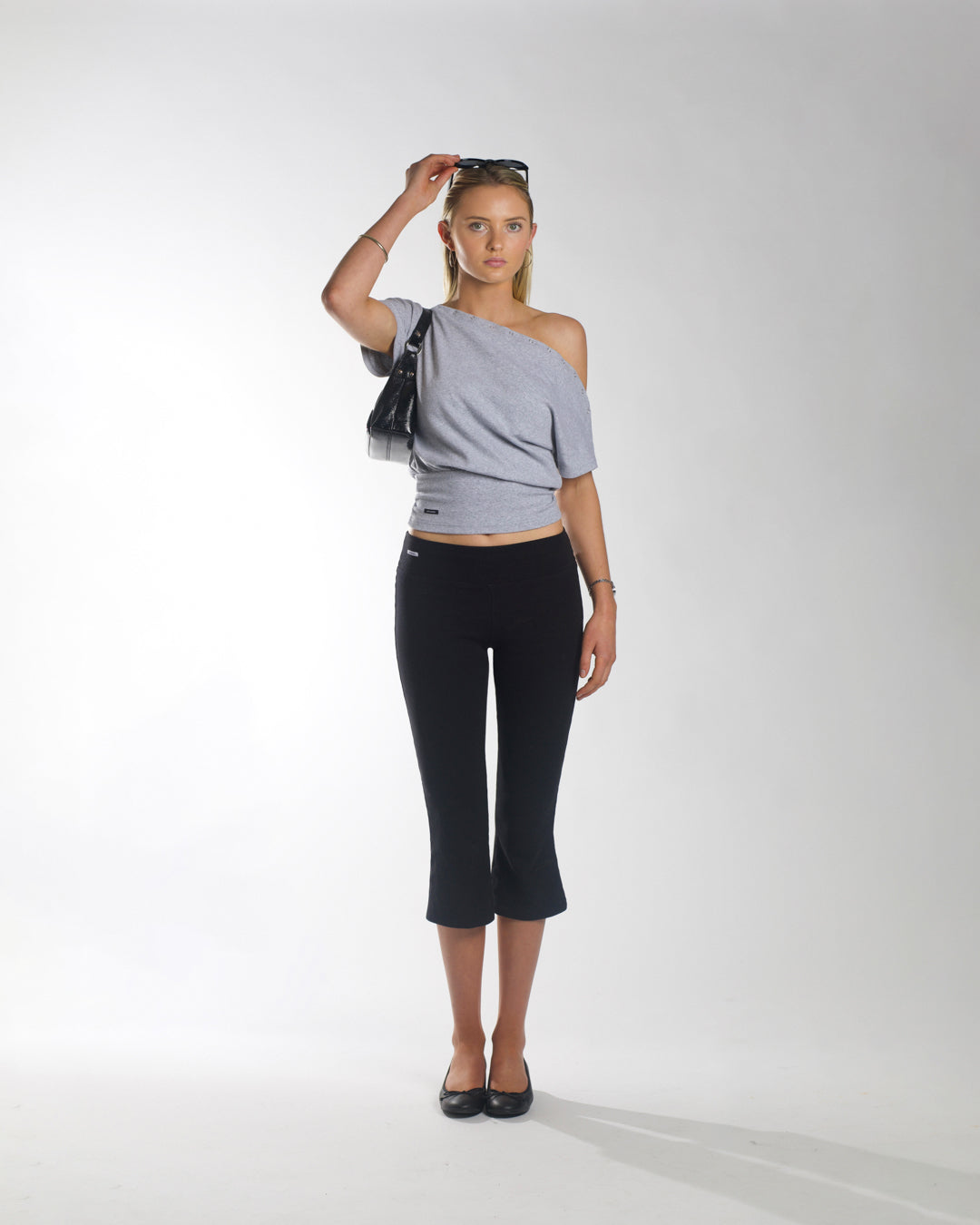 Snap Button Top | Grey Marl (*PRE-ORDER dispatching late-July)