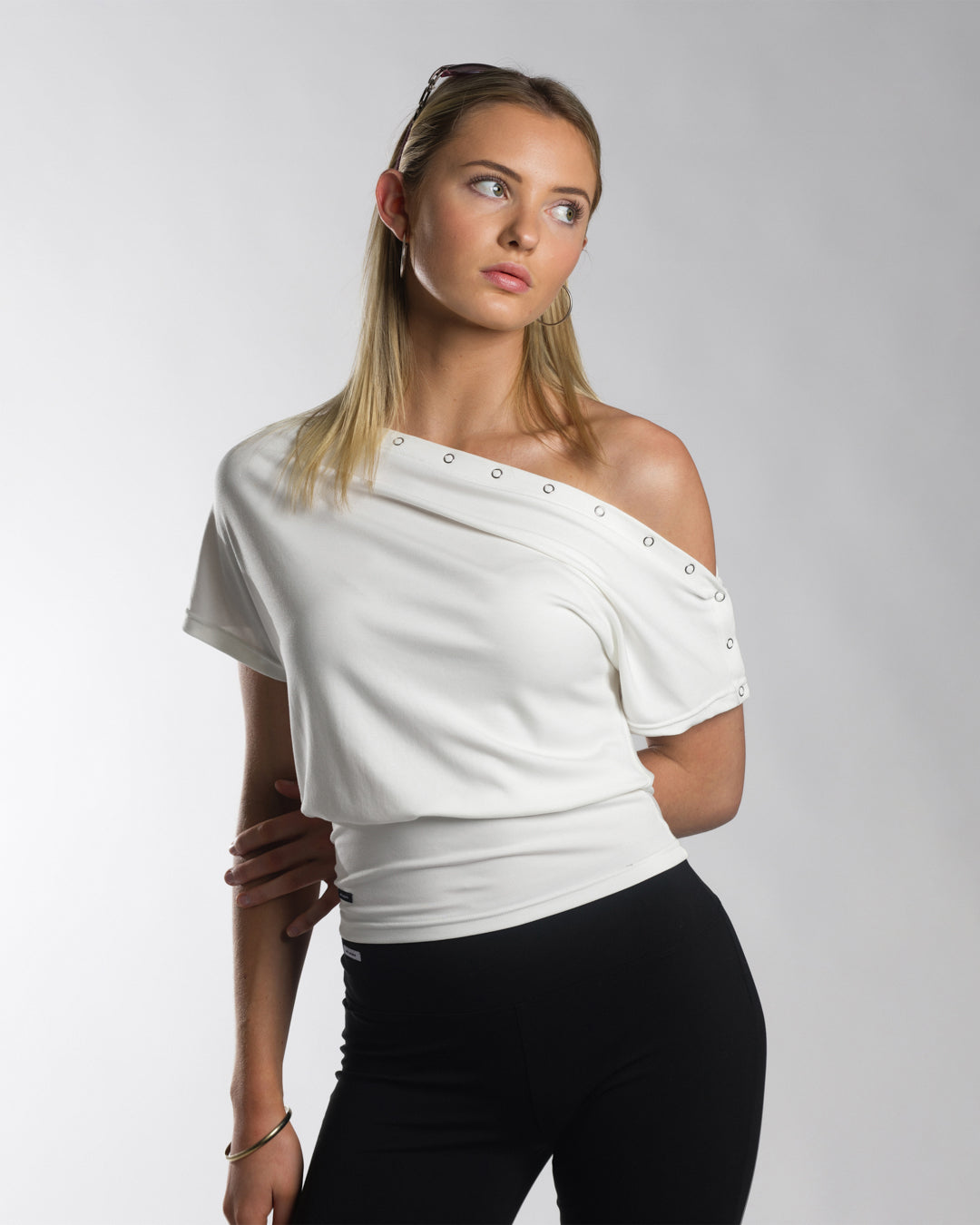 Snap Button Top | Ivory
