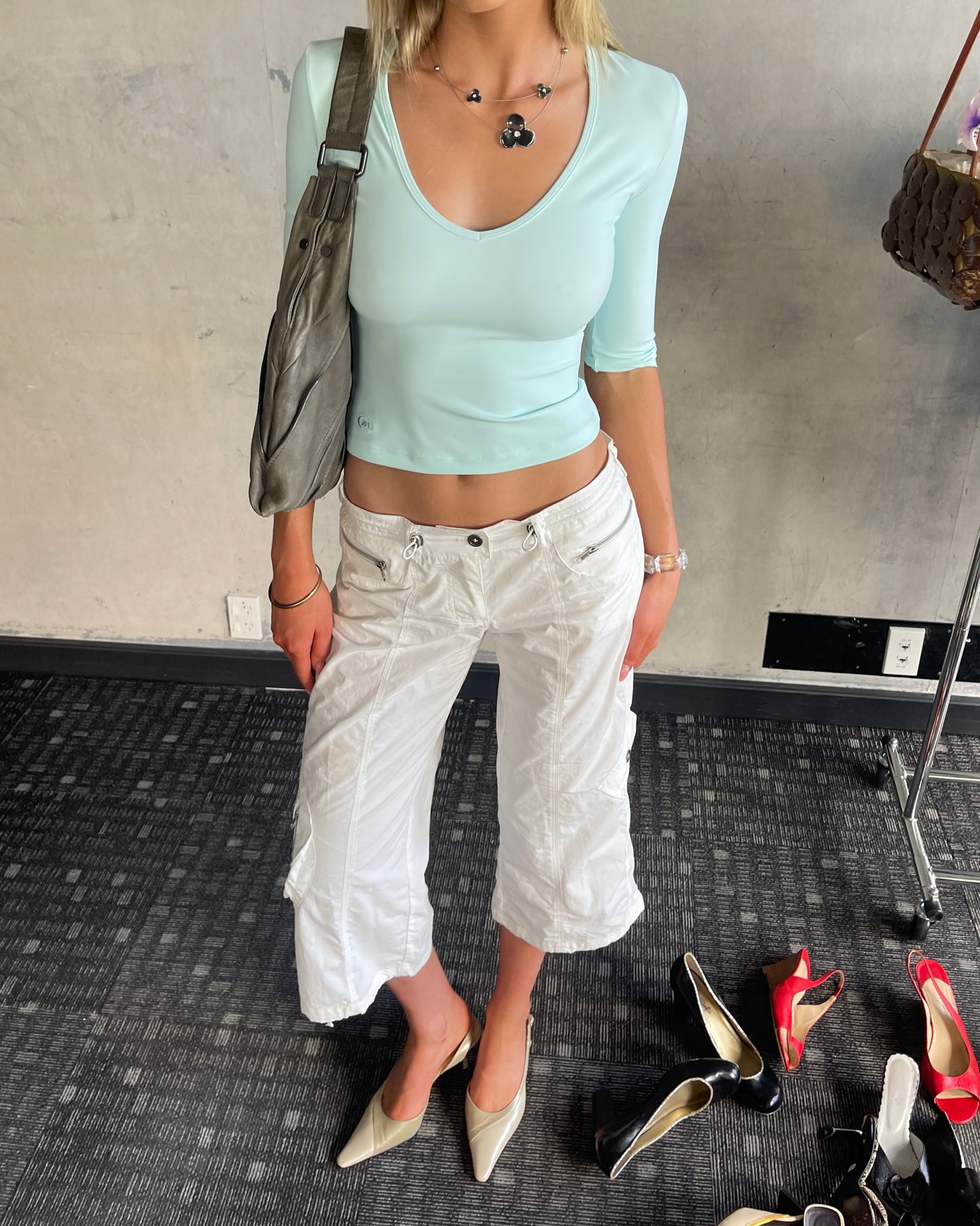 V Neck Top | Air Blue (*PRE-ORDER Dispatching early-July)