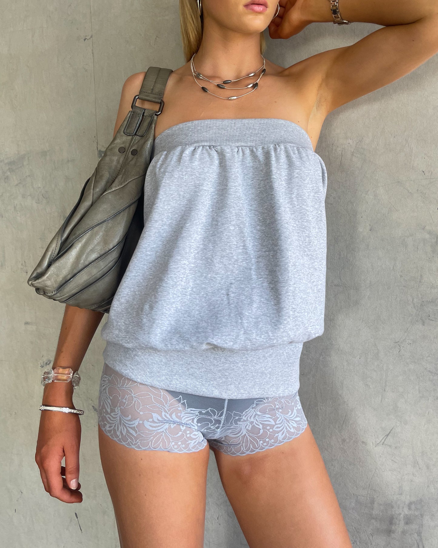 Tube Top | Grey Marl