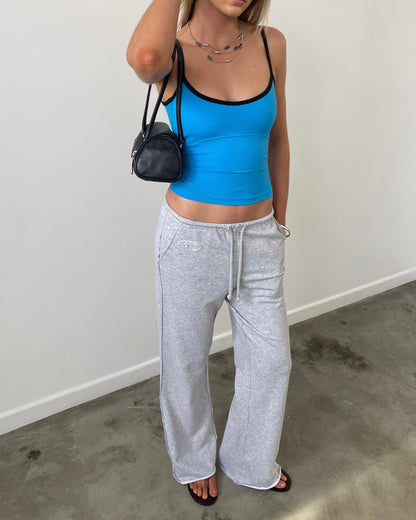 Slouch Bootcut Trackpant | Grey Marl (Dispatching mid-June)