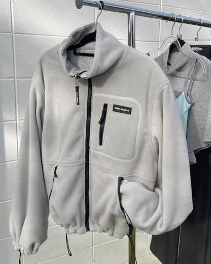 Reversible Fleece Jacket | Cloud/Heather Grey