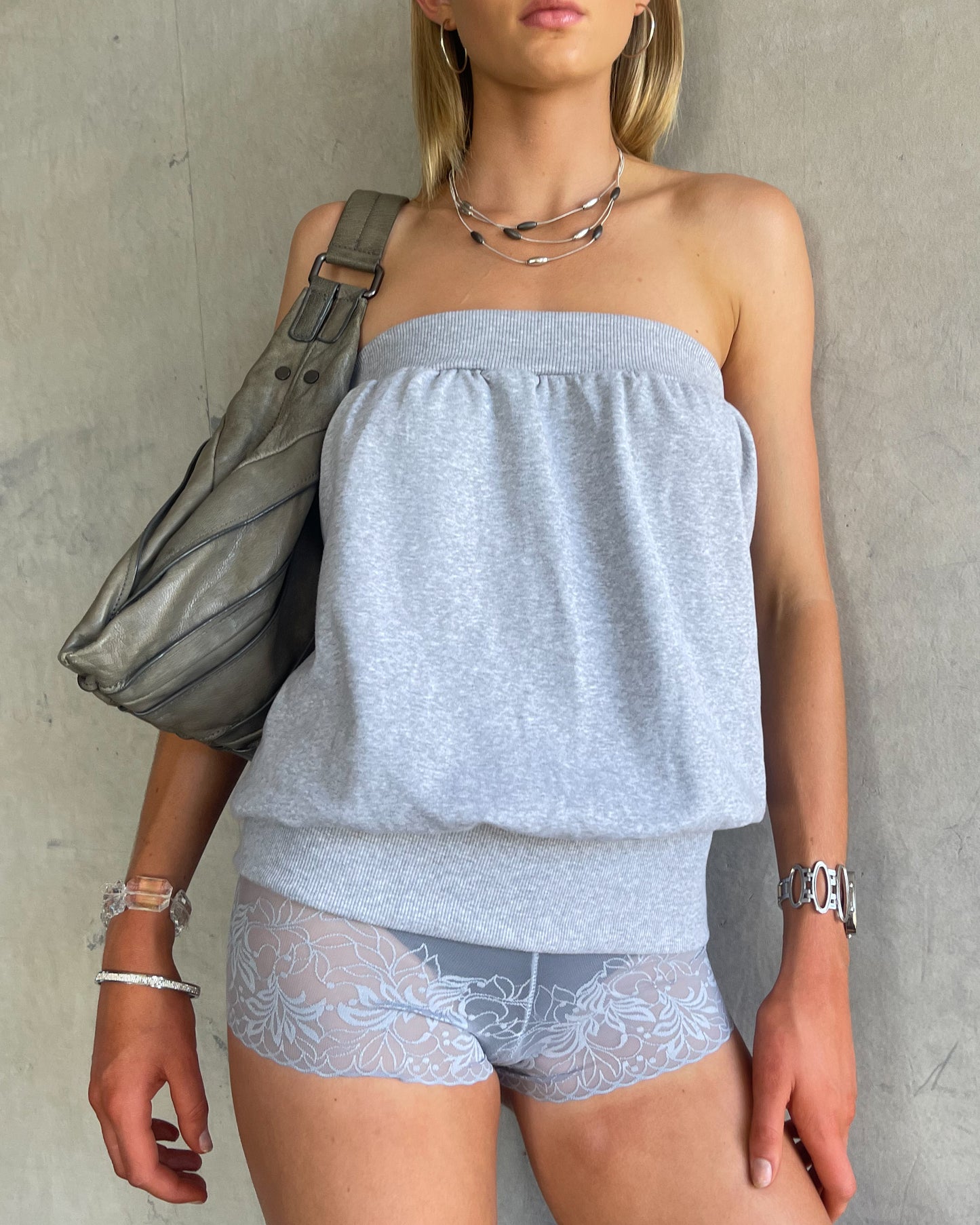 Tube Top | Grey Marl
