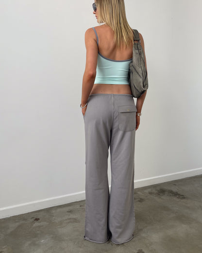 Slouch Bootcut Trackpant | Taupe (Dispatching mid-June)