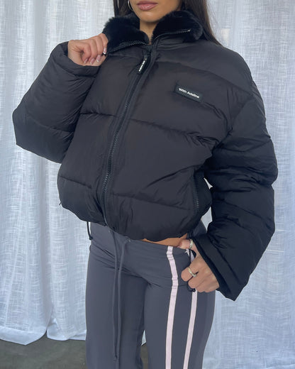 Fur Collar Puffer | Black (*PRE-ORDER Dispatching early-August)