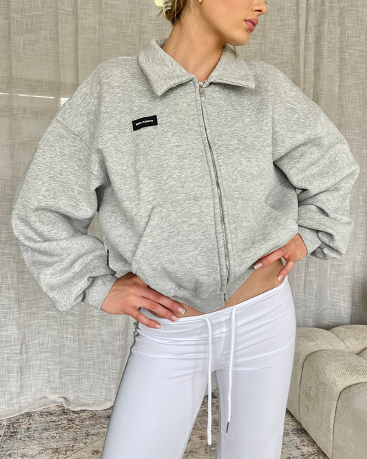 Puff Bomber | Heather Grey