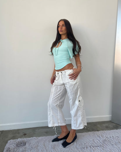 Cargo Capris | Ivory (*PRE-ORDER Dispatching mid-late August)