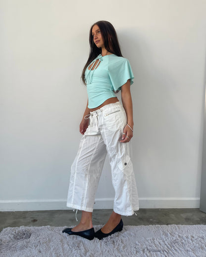 Cargo Capris | Ivory (*PRE-ORDER Dispatching mid-late August)