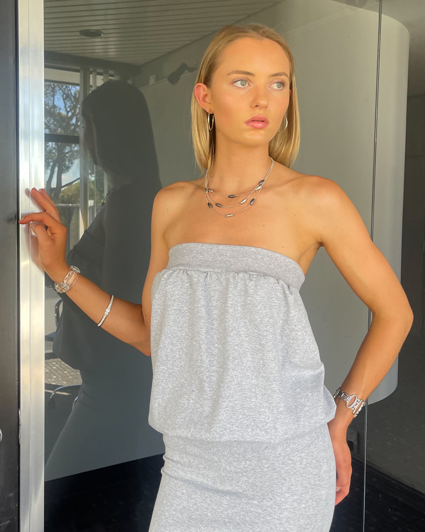 Tube Top | Grey Marl