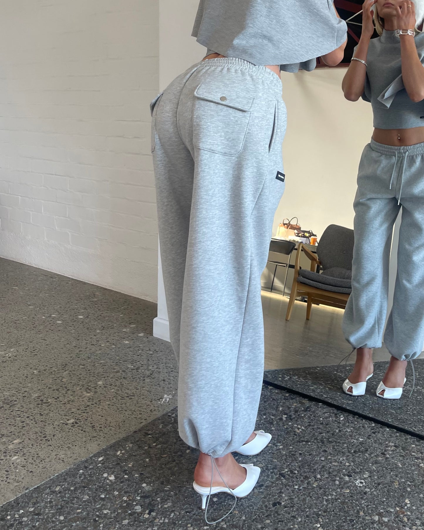 Baggy Trackpant | Heather Grey