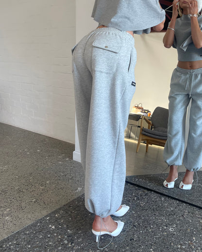 Baggy Trackpant | Heather Grey