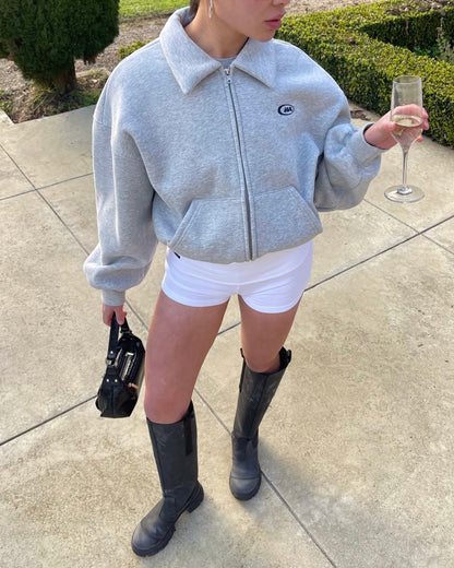 Puff Bomber | Heather Grey (Dispatching mid-July)