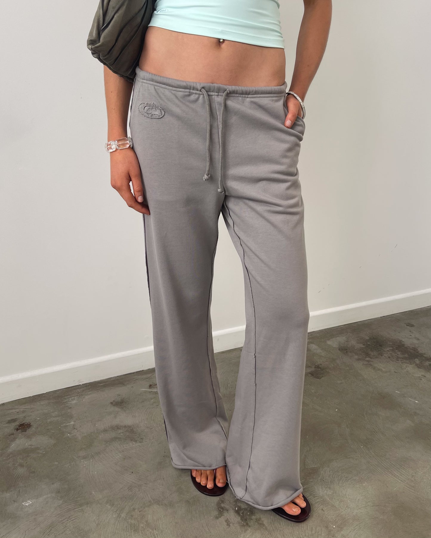 Slouch Bootcut Trackpant | Taupe (Dispatching mid-June)