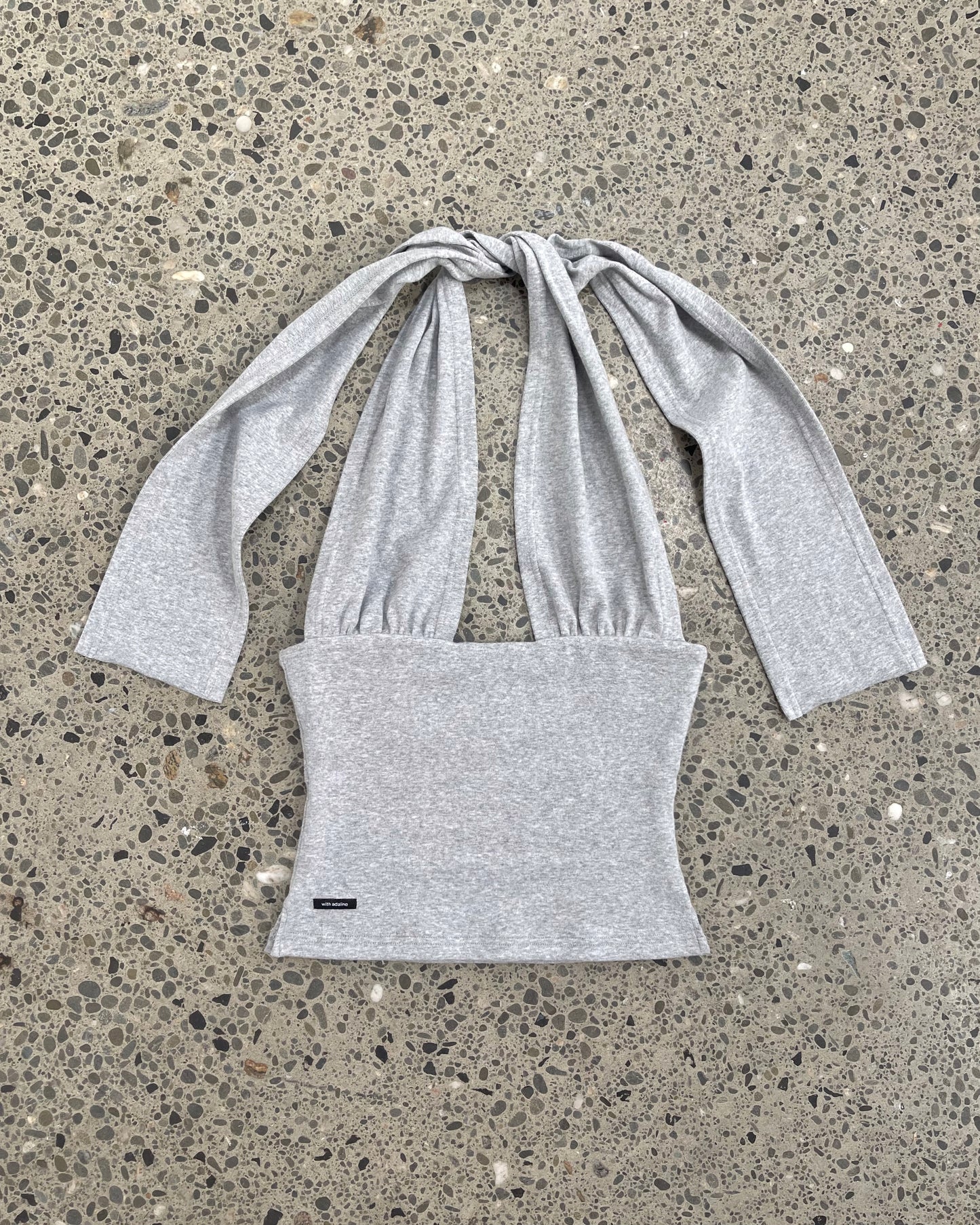 Halter Top | Grey Marl