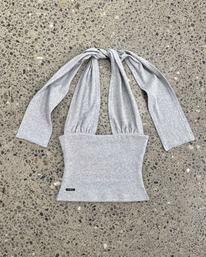 Halter Top | Grey Marl