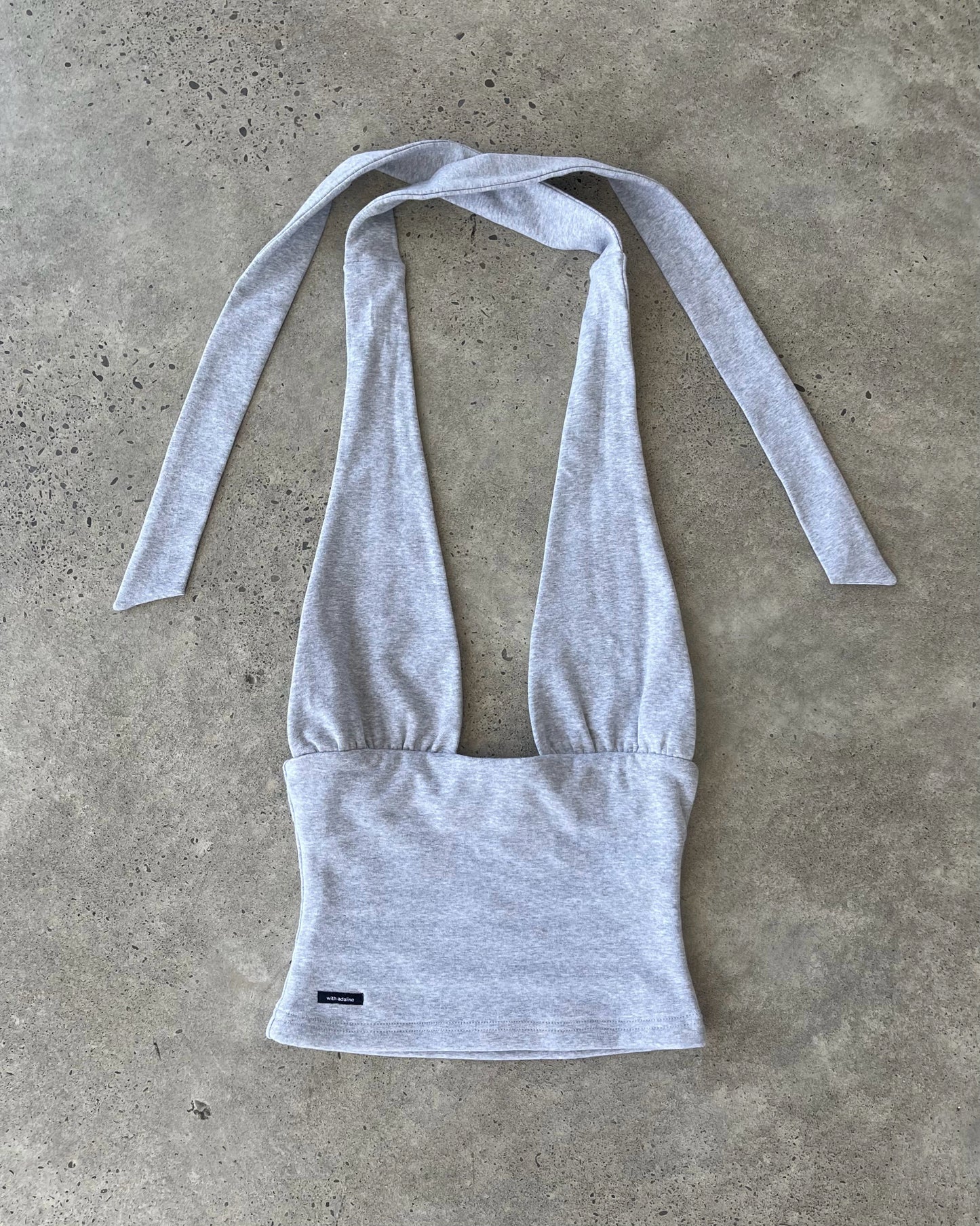 Halter Top | Grey Marl
