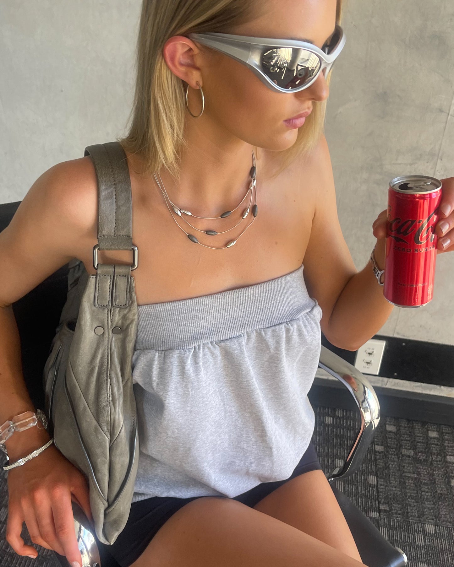 Tube Top | Grey Marl