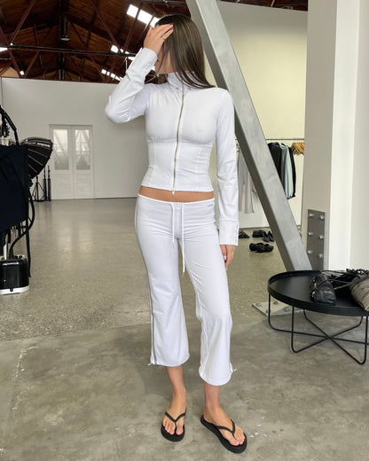 Fitted Sport Jacket | White