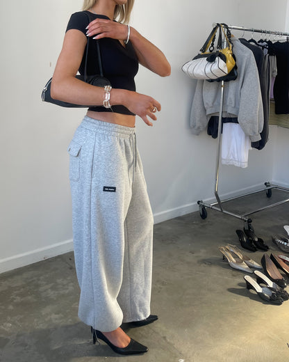 Baggy Trackpant | Heather Grey