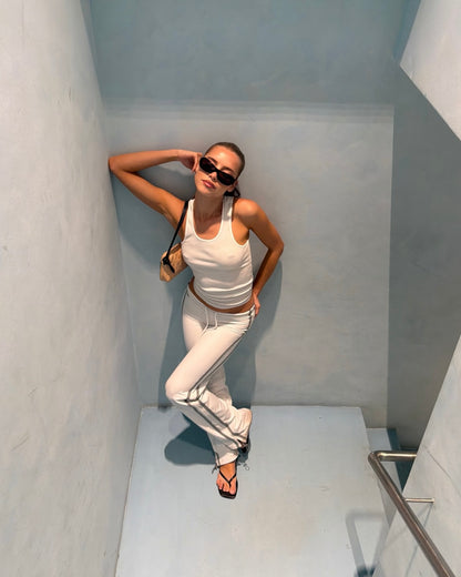 Everyday Trackpant | White
