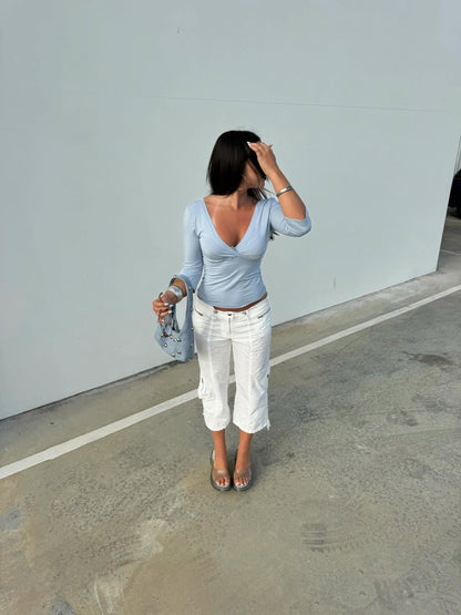 Cargo Capris | Ivory (*PRE-ORDER Dispatching early-March)