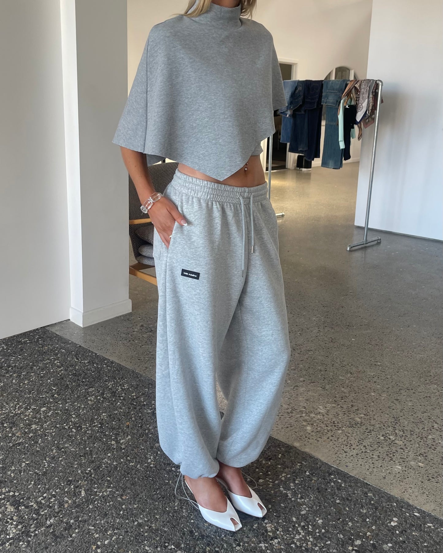 Baggy Trackpant | Heather Grey
