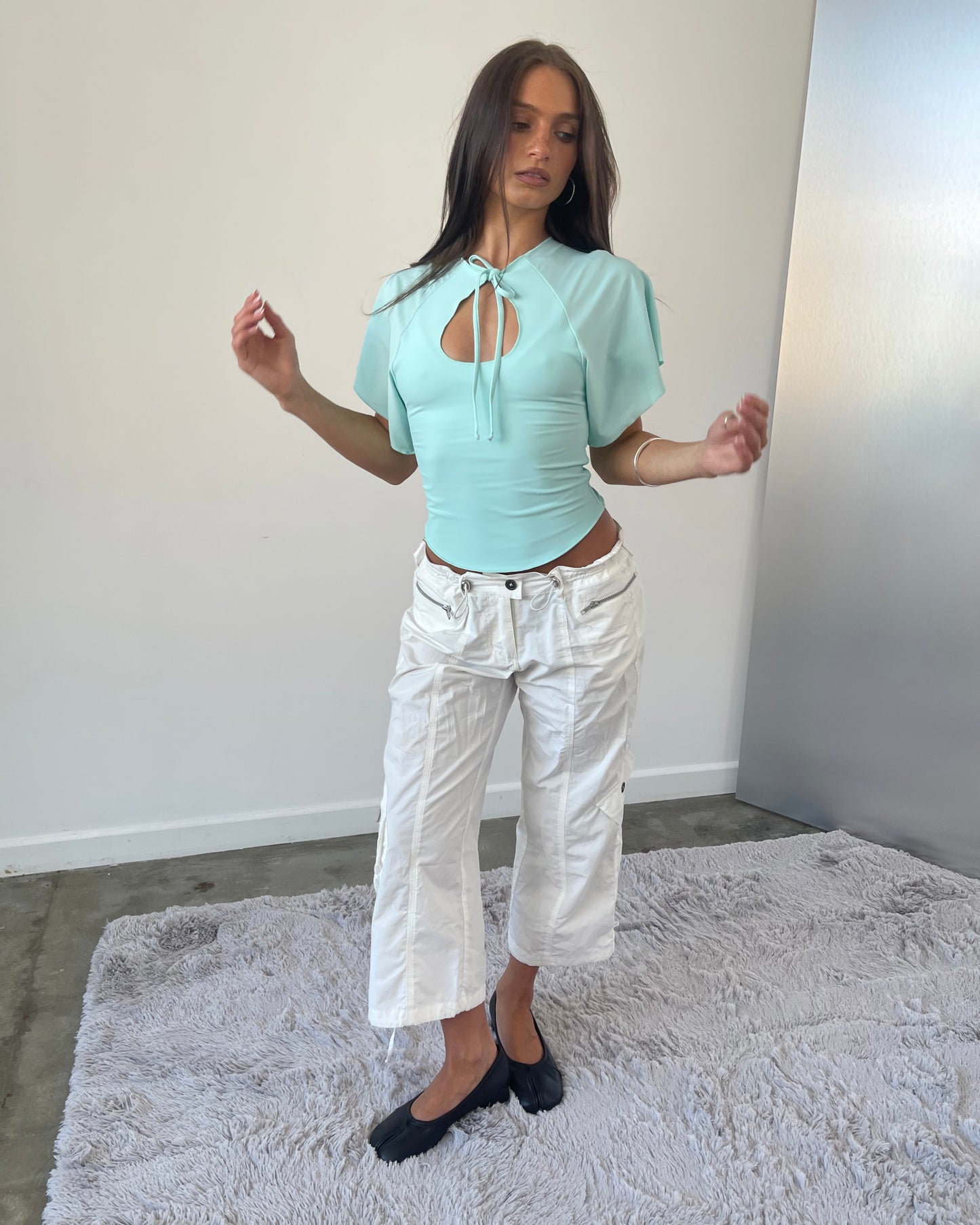 Cargo Capris | Ivory (*PRE-ORDER Dispatching mid-late August)