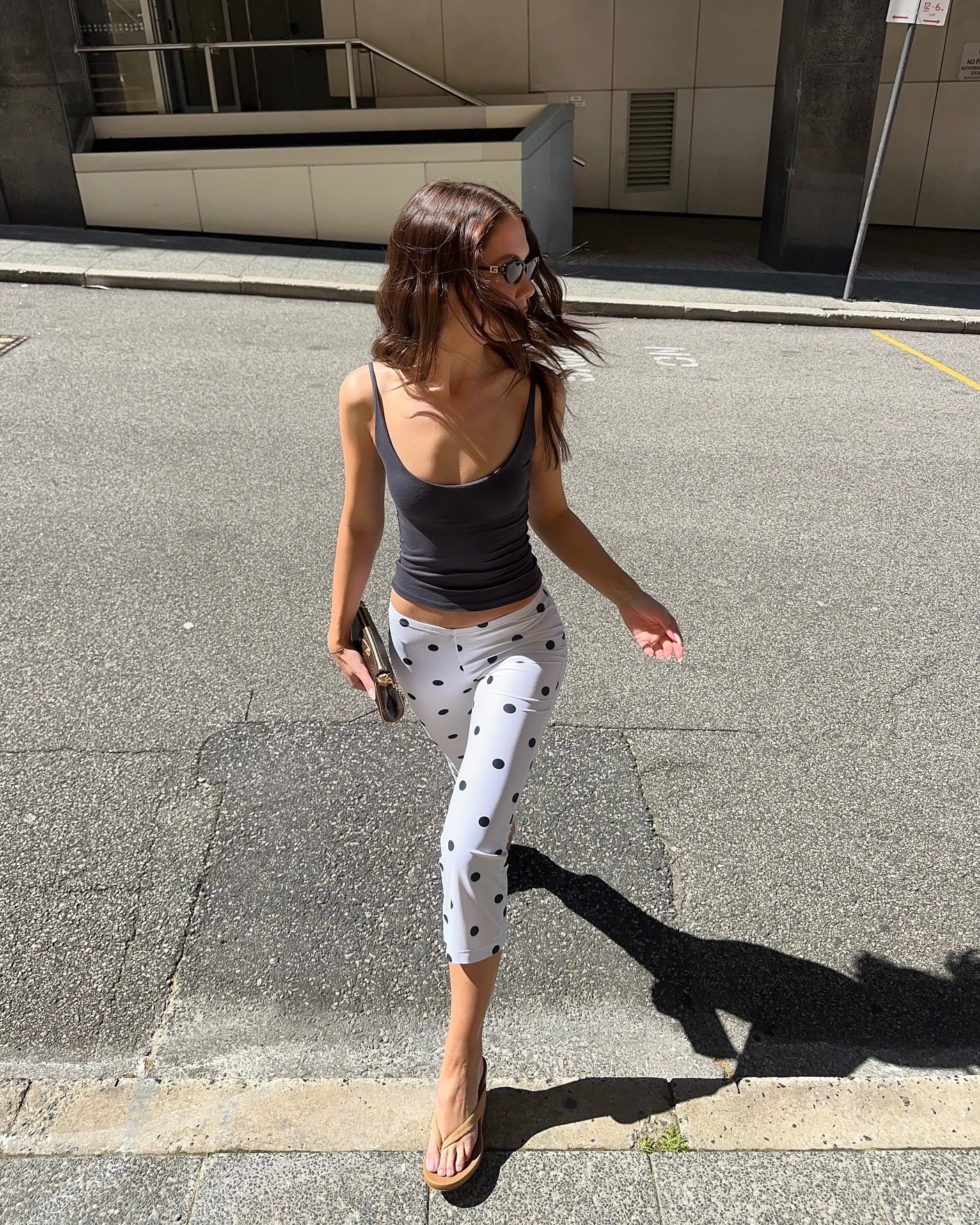 Baby Flare Capris | Polka Dot