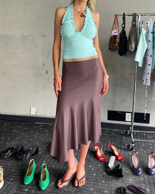 Asymmetric Skirt | Espresso