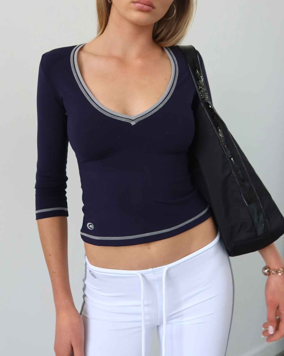 V Neck Top | Navy (*PRE-ORDER Dispatching late-November)