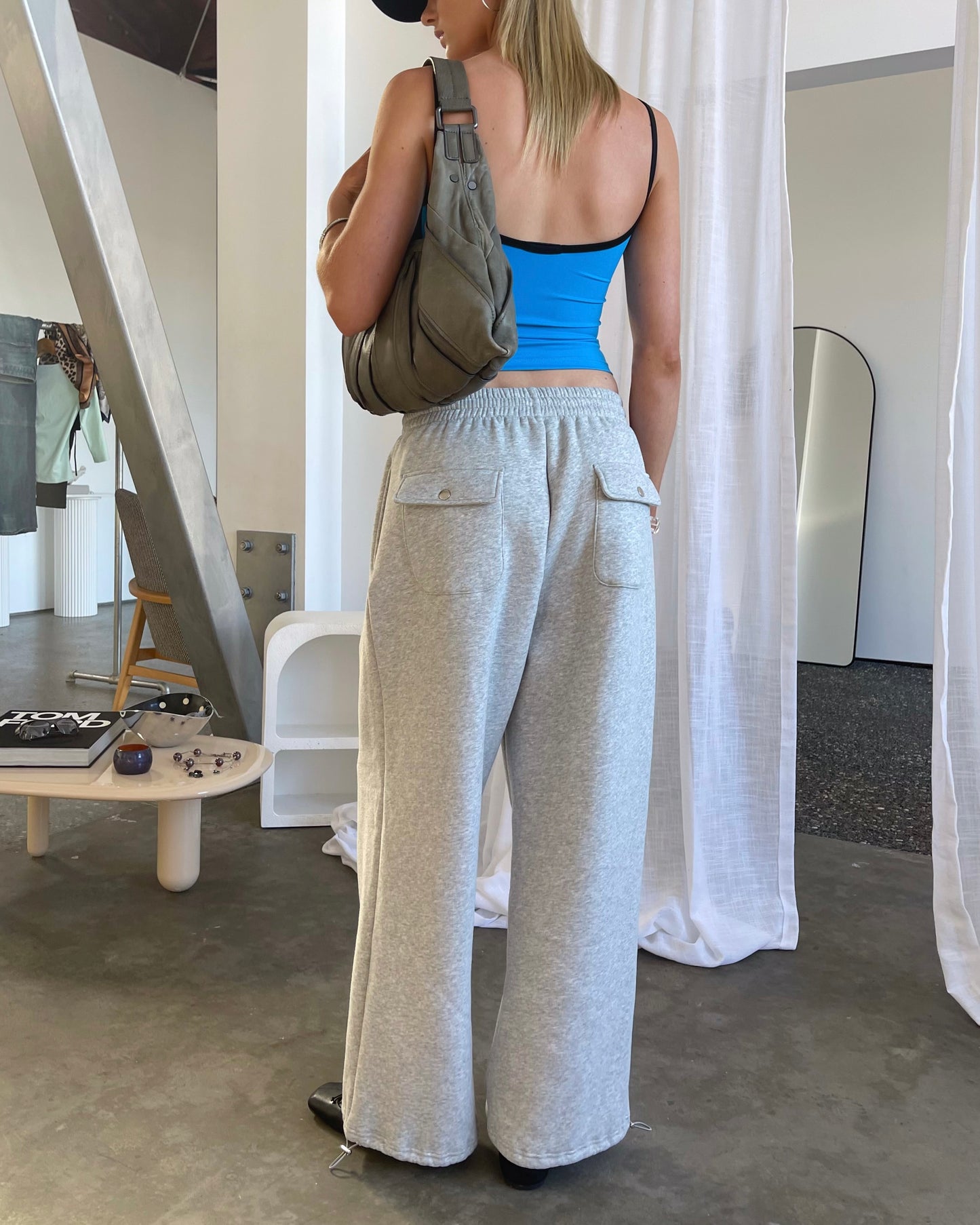 Baggy Trackpant | Heather Grey