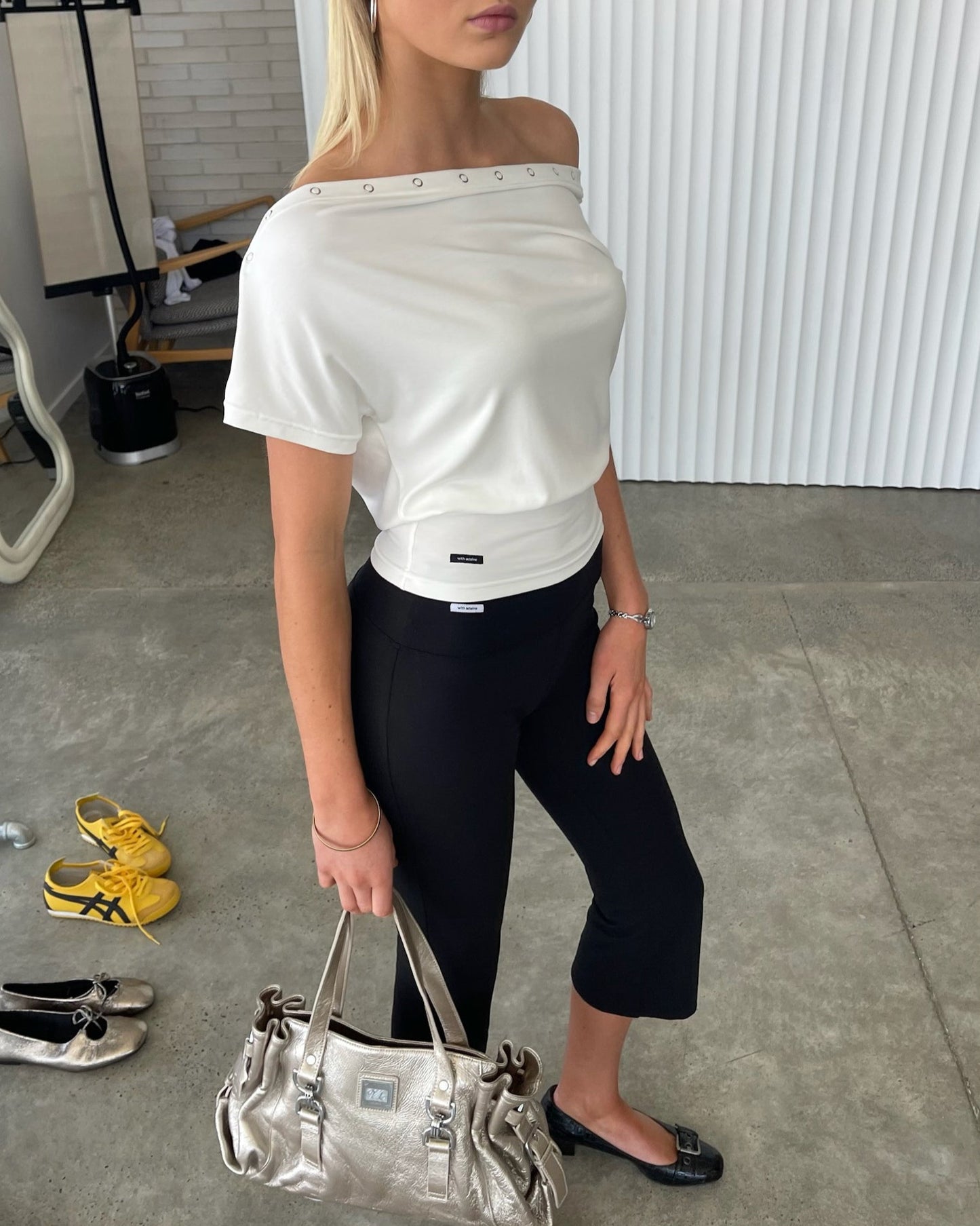Snap Button Top | Ivory