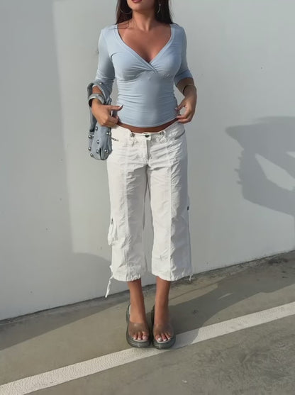 Cargo Capris | Ivory (*PRE-ORDER Dispatching early-March)