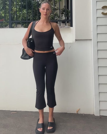 Baby Flare Capris | Black (*PRE-ORDER Dispatching late-March)