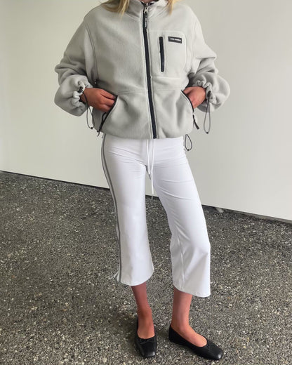 Reversible Fleece Jacket | Cloud/Heather Grey
